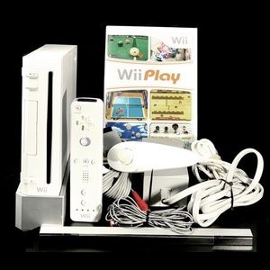 Nintendo Wii Console Bundle with Wii Play Video Game -Cleaned Sanitized Tested